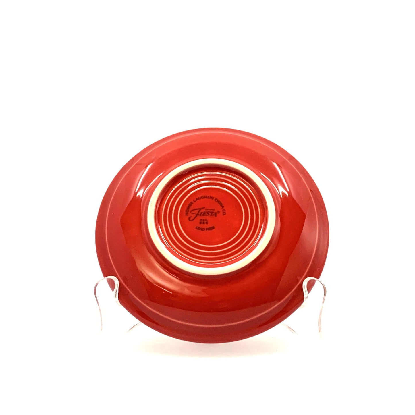 Fiesta Red Replacement Tea Coffee Cup and Saucer Set Homer Laughlin Co USA. - | Buy at Parsimony Shoppes