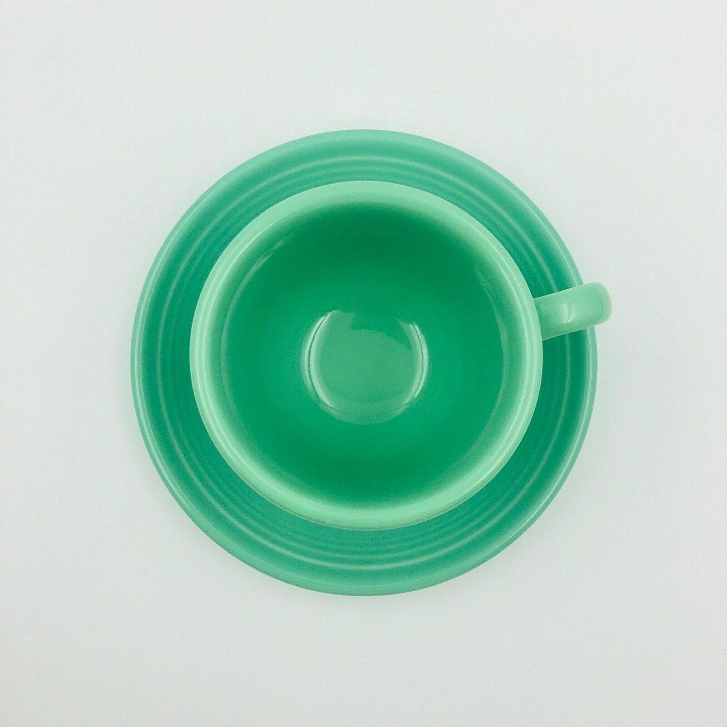 Fiesta Seafoam Green Replacement Tea Coffee Cup and Saucer Set Homer Laughlin Co USA. - | Buy at Parsimony Shoppes