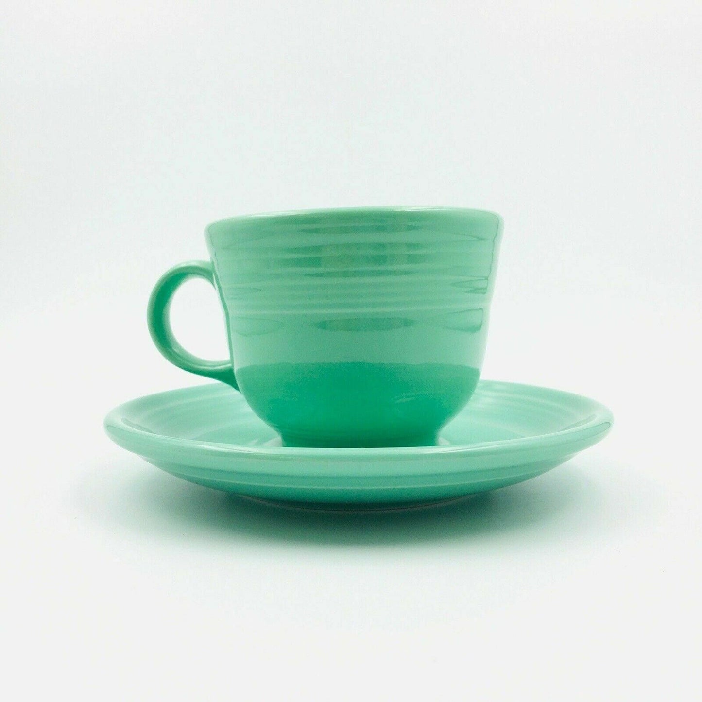 Fiesta Seafoam Green Replacement Tea Coffee Cup and Saucer Set Homer Laughlin Co USA. - | Buy at Parsimony Shoppes