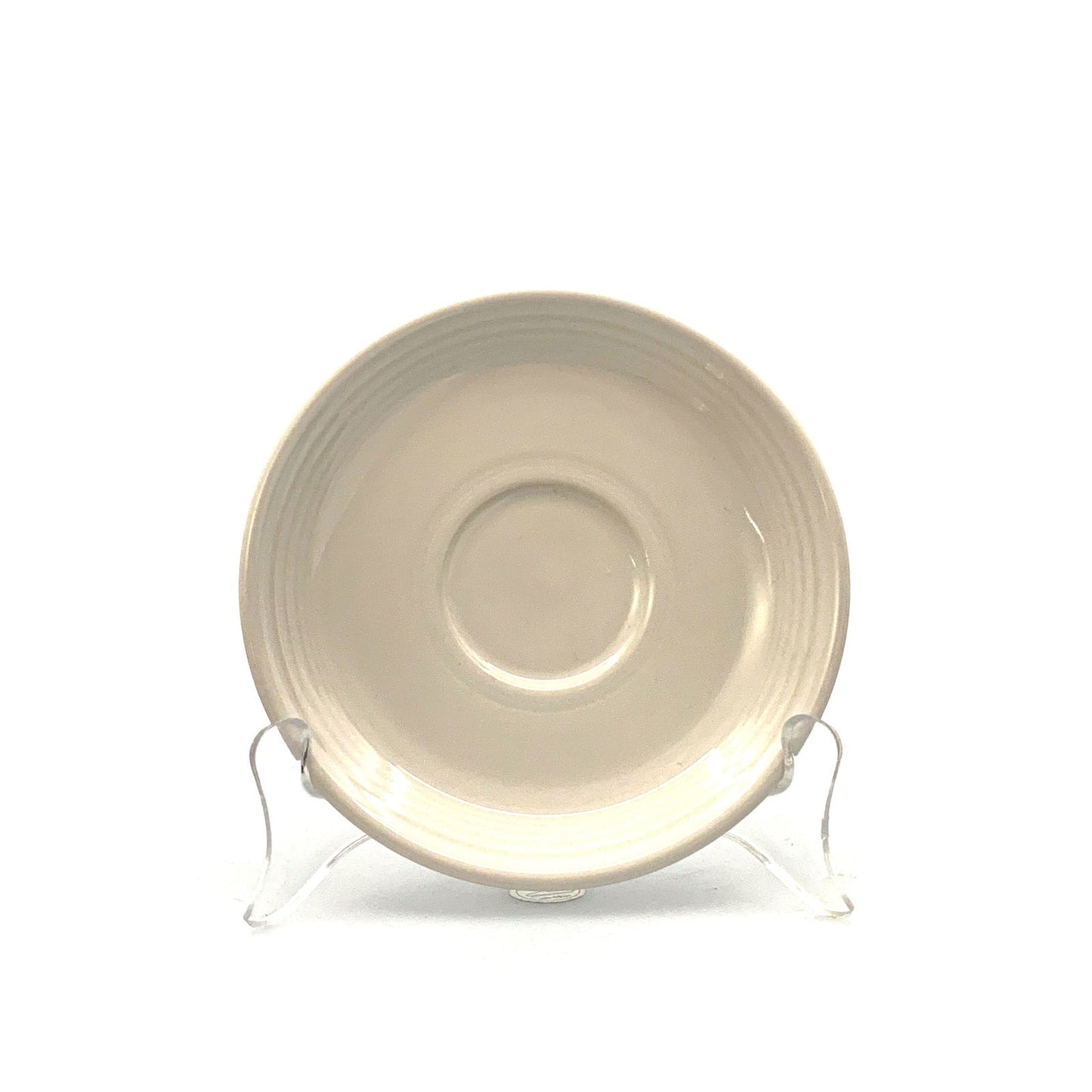 Fiesta White Replacement Tea Coffee Cup and Saucer Set Homer Laughlin Co USA. - | Buy at Parsimony Shoppes