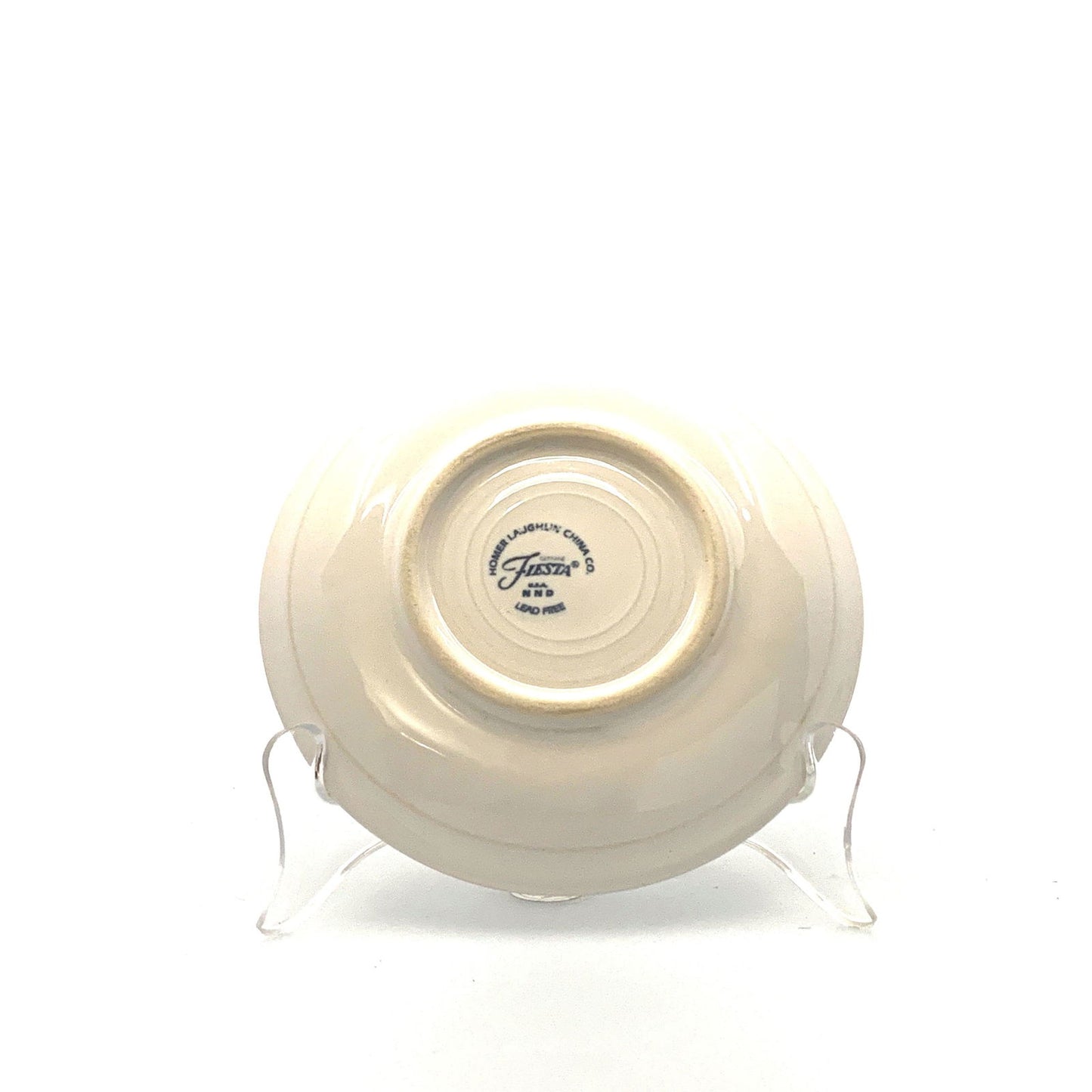 Fiesta White Replacement Tea Coffee Cup and Saucer Set Homer Laughlin Co USA. - | Buy at Parsimony Shoppes