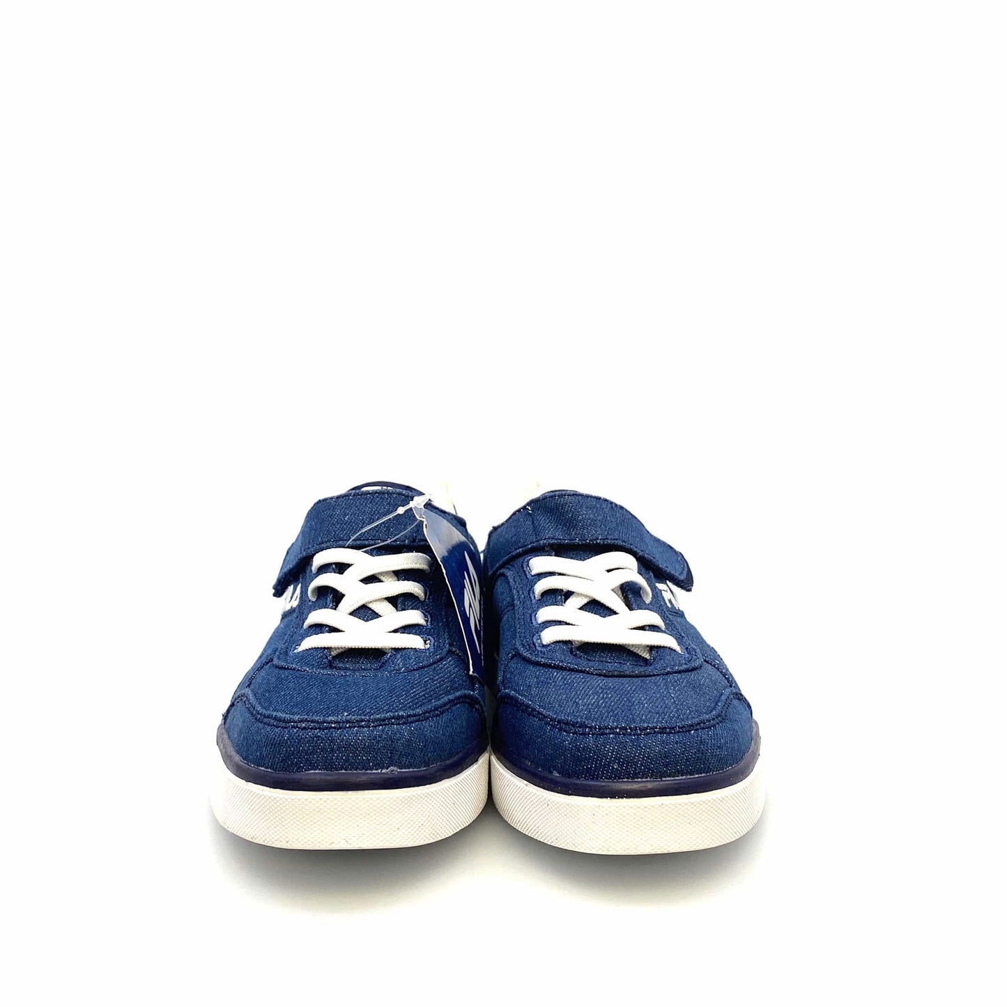 Fila Kids Memory Foam “Enkoro 2” Size 2 Blue Denim Lace-Up & Strap Shoes - | Buy at Parsimony Shoppes