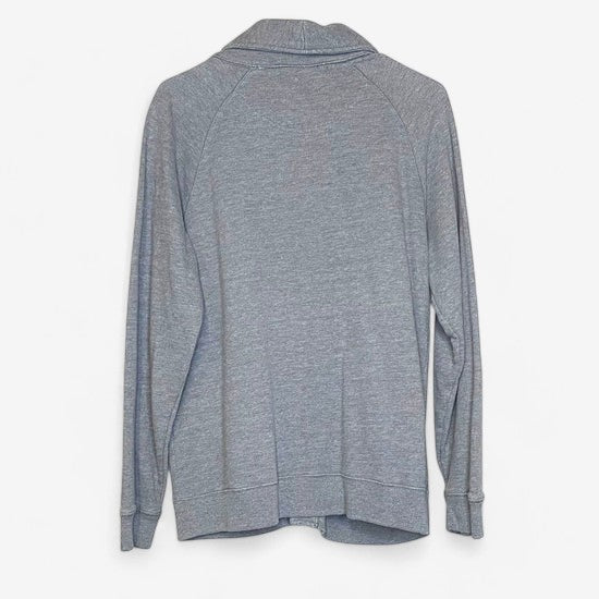 Five Four Men's Gray Varsity Cardigan - Size M - Button-Up Long Sleeve