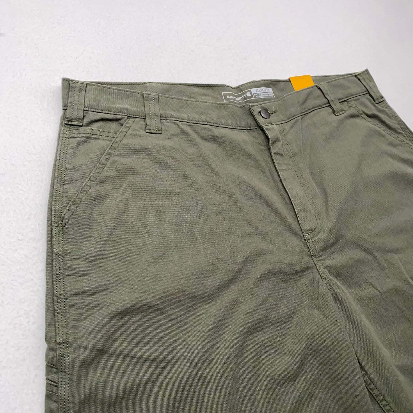 Carhartt Work Shorts - Mens Rugged Flex Canvas | 38 | Army Green | New with Tags