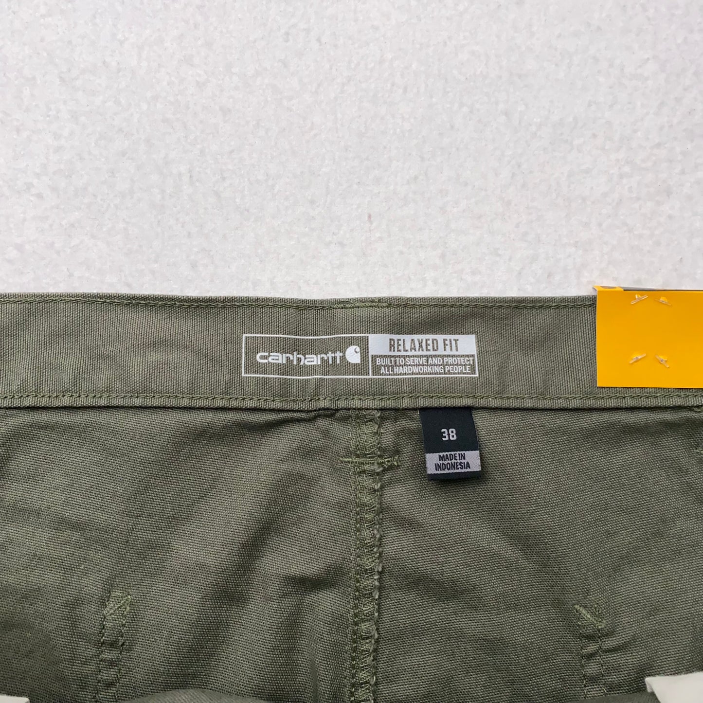 Carhartt Work Shorts - Mens Rugged Flex Canvas | 38 | Army Green | New with Tags