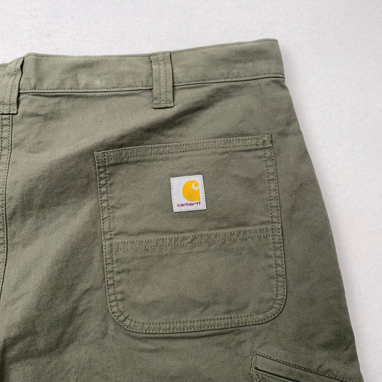 Carhartt Work Shorts - Mens Rugged Flex Canvas | 38 | Army Green | New with Tags