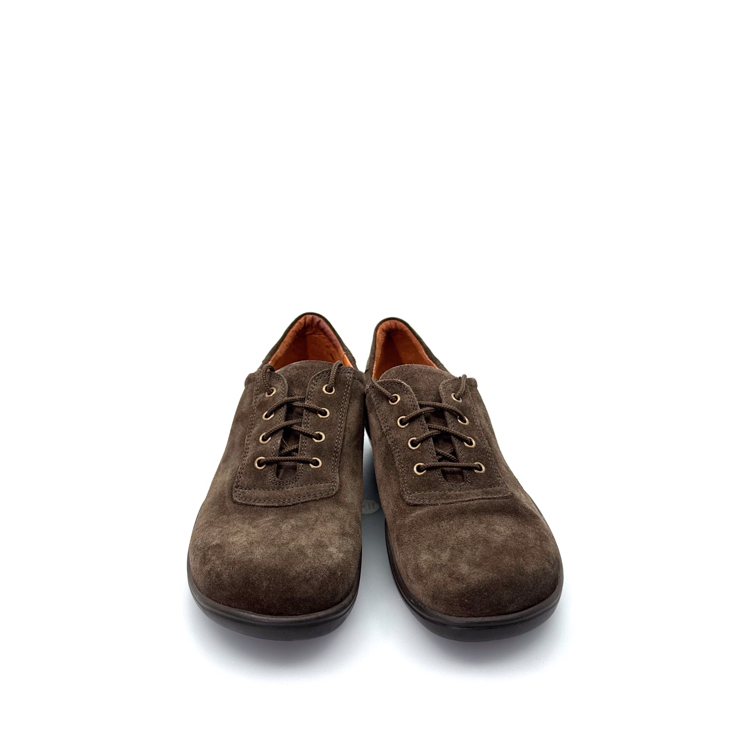 Birkenstock Footprints Suede Shoes - 39 EU / US 8 - Brown Lace-Up - Soft Cork Insole