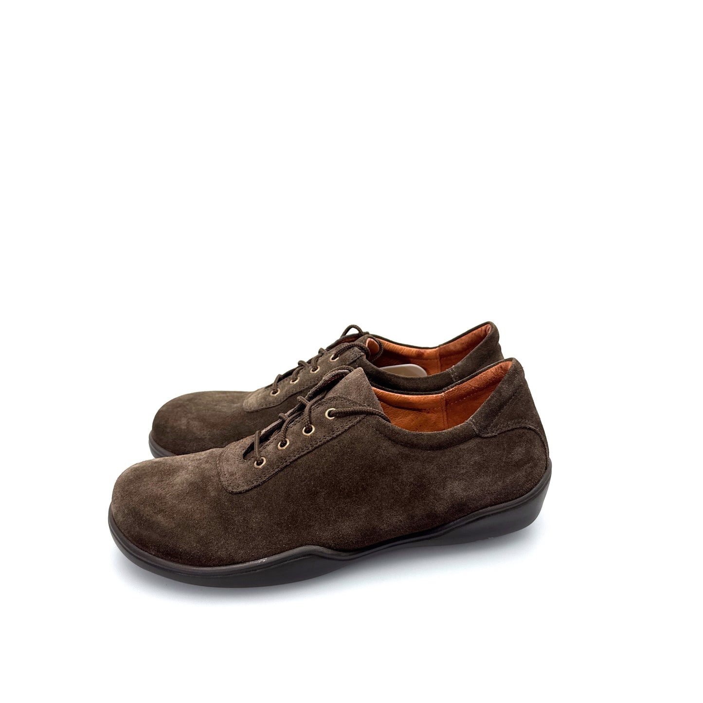 Birkenstock Footprints Suede Shoes - 39 EU / US 8 - Brown Lace-Up - Soft Cork Insole