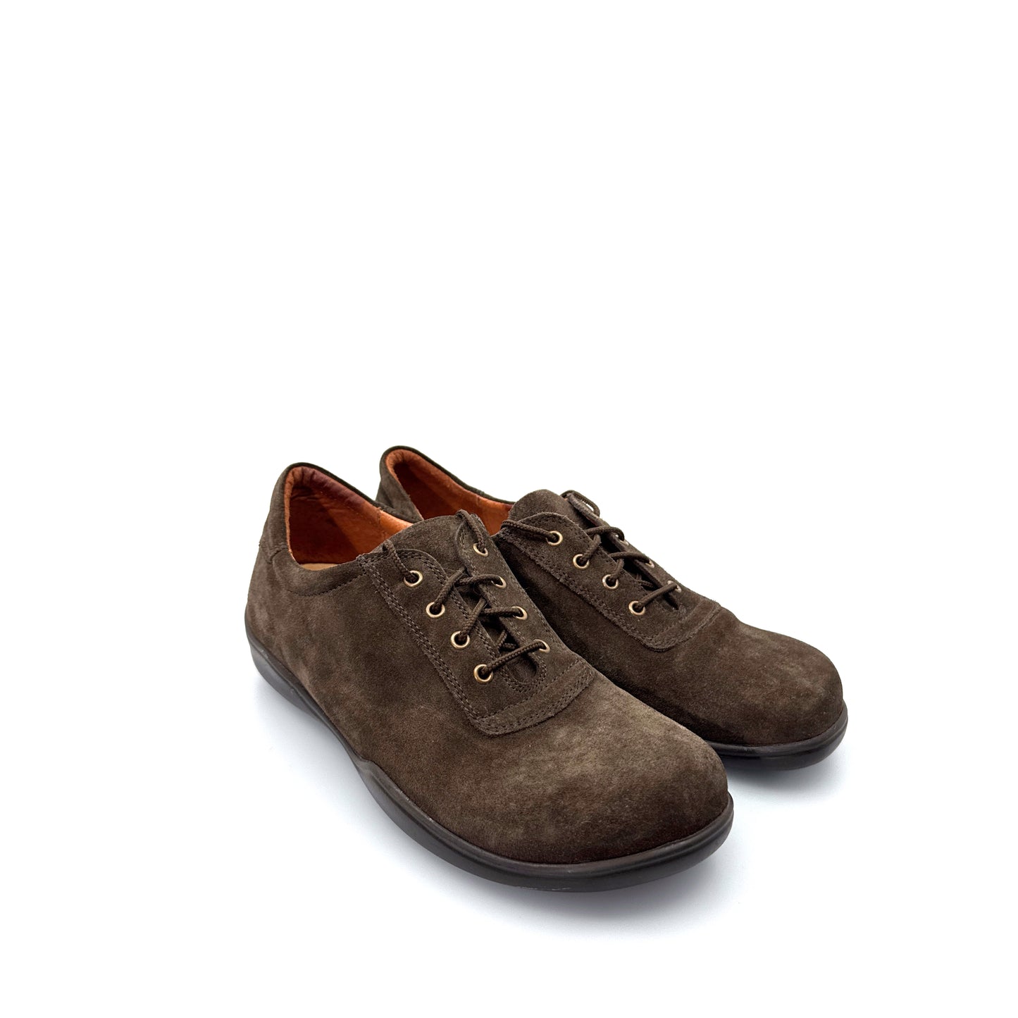 Birkenstock Footprints Suede Shoes - 39 EU / US 8 - Brown Lace-Up - Soft Cork Insole