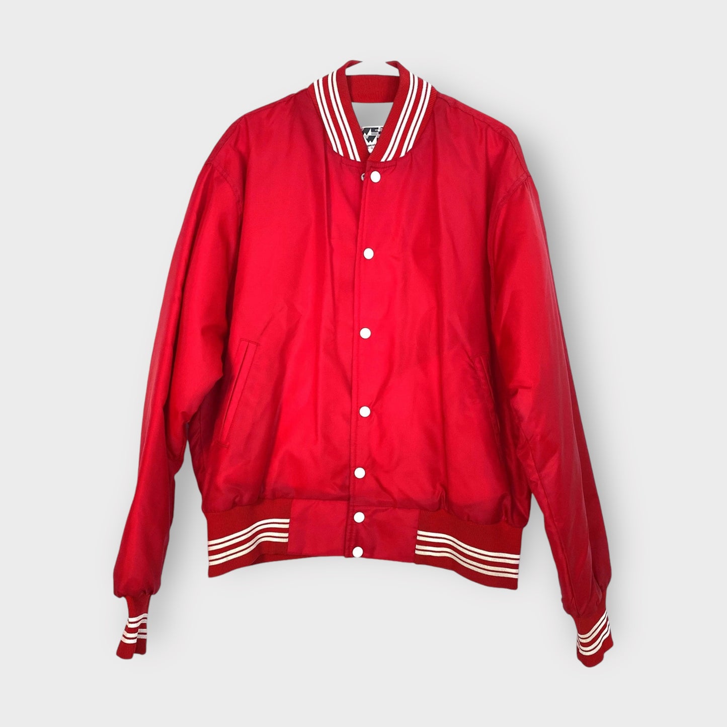 Nebraska Huskers Men's Red Nylon Snap-Up Windbreaker Jacket - Size L