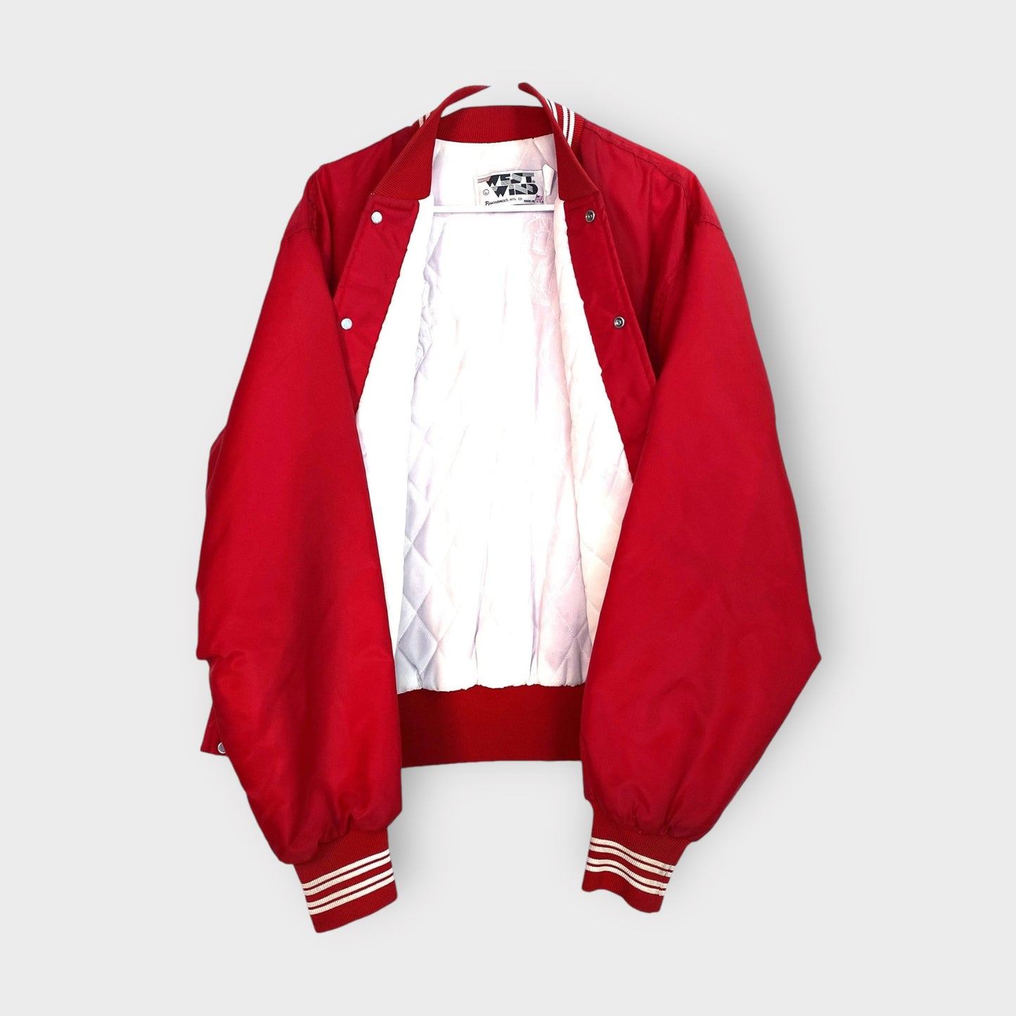 Nebraska Huskers Men's Red Nylon Snap-Up Windbreaker Jacket - Size L