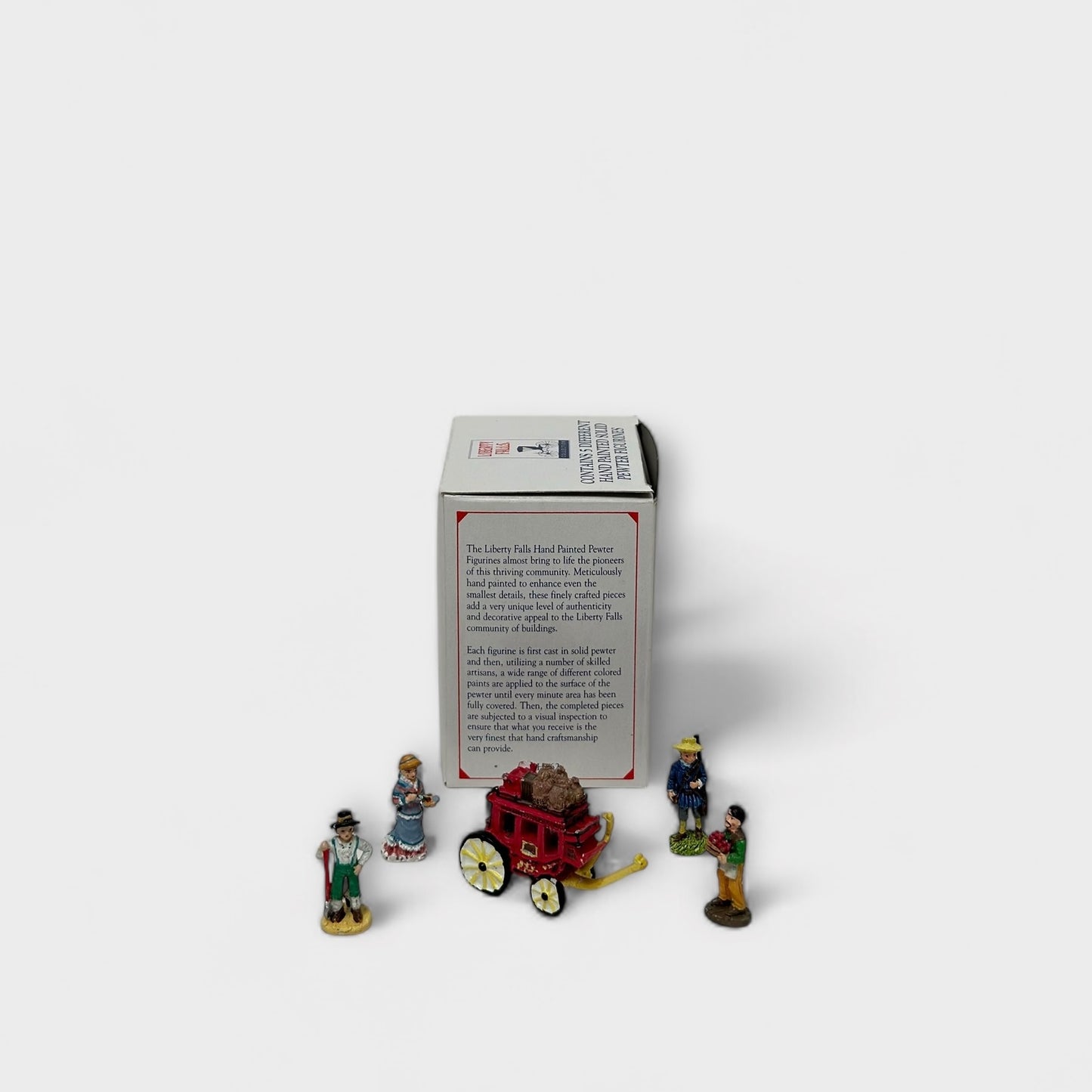 Liberty Falls Hand Painted Pewter Collection Figurines - Detailed Craftsmanship - Collectible Set