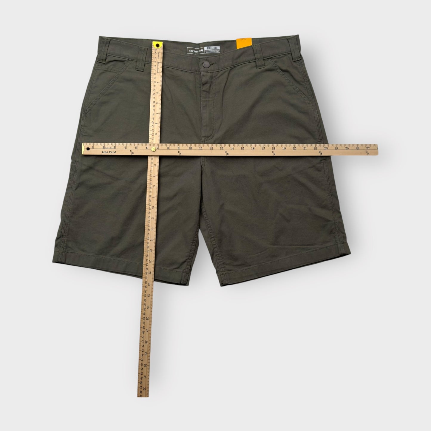 Carhartt Work Shorts - Mens Rugged Flex Canvas | 38 | Army Green | New with Tags