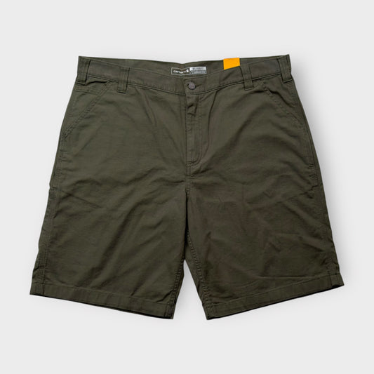 Carhartt Work Shorts - Mens Rugged Flex Canvas | 38 | Army Green | New with Tags