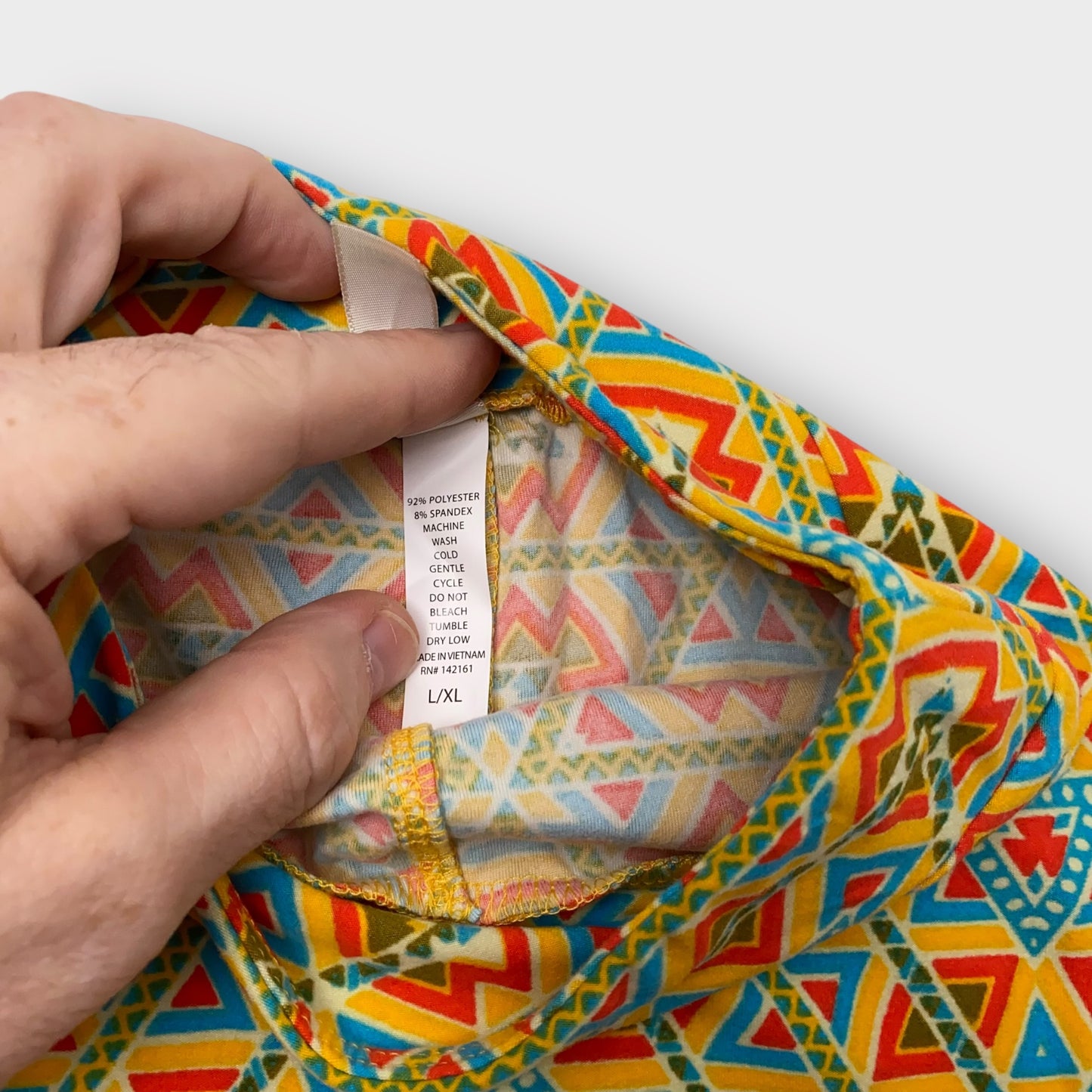 LuLaRoe Kids Leggings | Kids L/XL (8-14) | Yellow/Blue Tribal Print | New