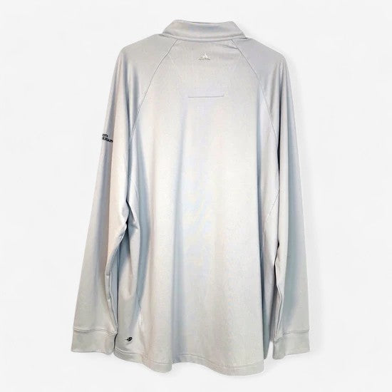 Adidas Men's L Gray Climalite ¼ Zip Sweatshirt