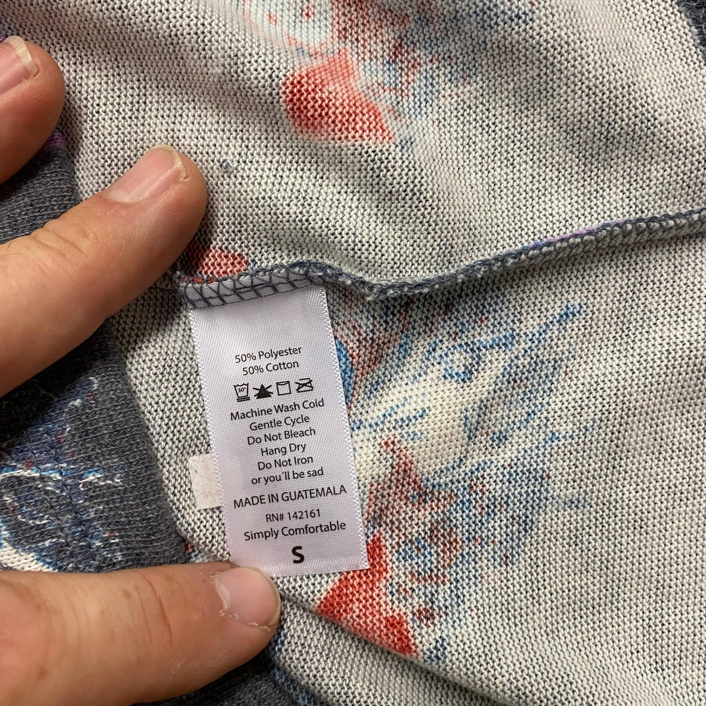 LuLaRoe Unisex Size S Heather Gray Graphic Patrick T-Shirt S/s NWT