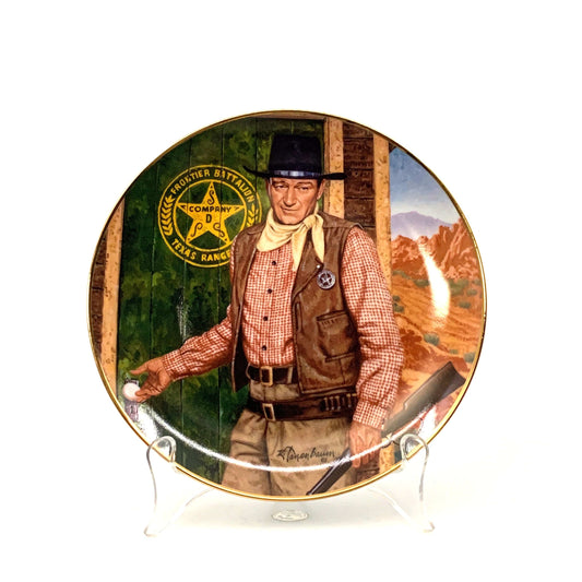 John Wayne | Long Arm Of The Law | Franklin Mint Collectors Plates Series | 8 in.