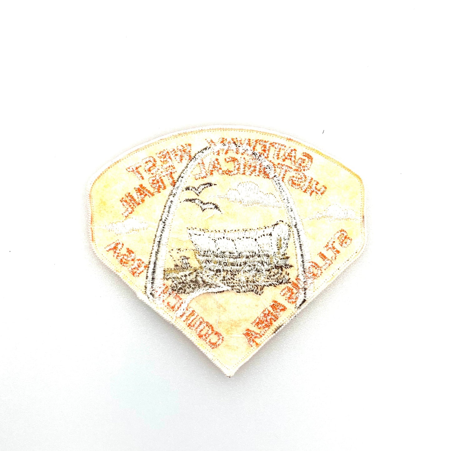 Vintage “Gateway West Historical Trail - St Louis Area Council” Boys Scouts of America Badge Patch Diamond NEW