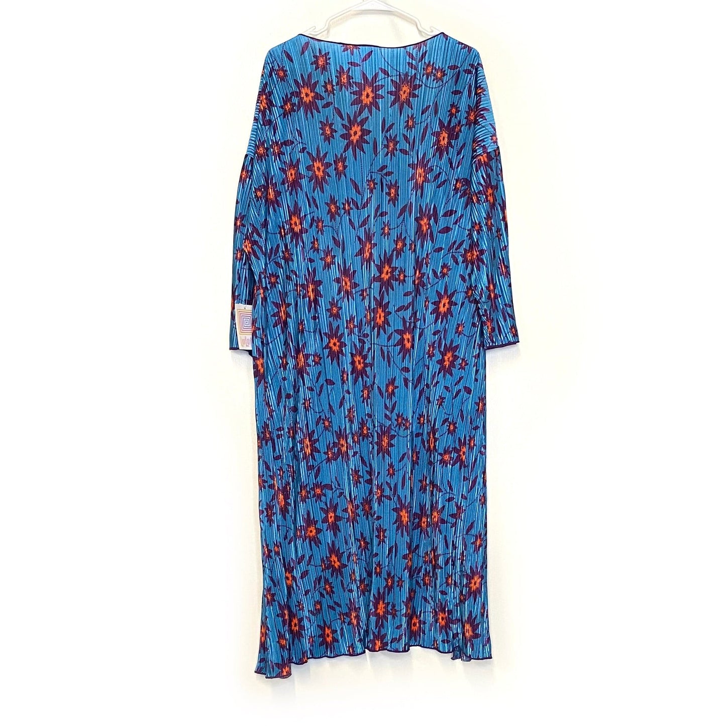 LuLaRoe | Cerulean Blue Shirley Floral Kimono Cover Up | Size: L | L/s | NWT