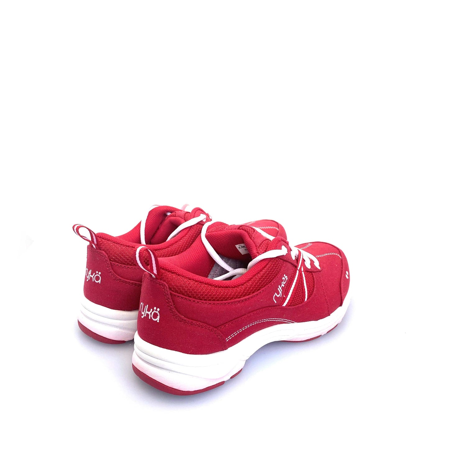 Rykä Crimson Red Tempo Walking Shoe, Size 6.5M Red/White Lace Up Shoes NEW