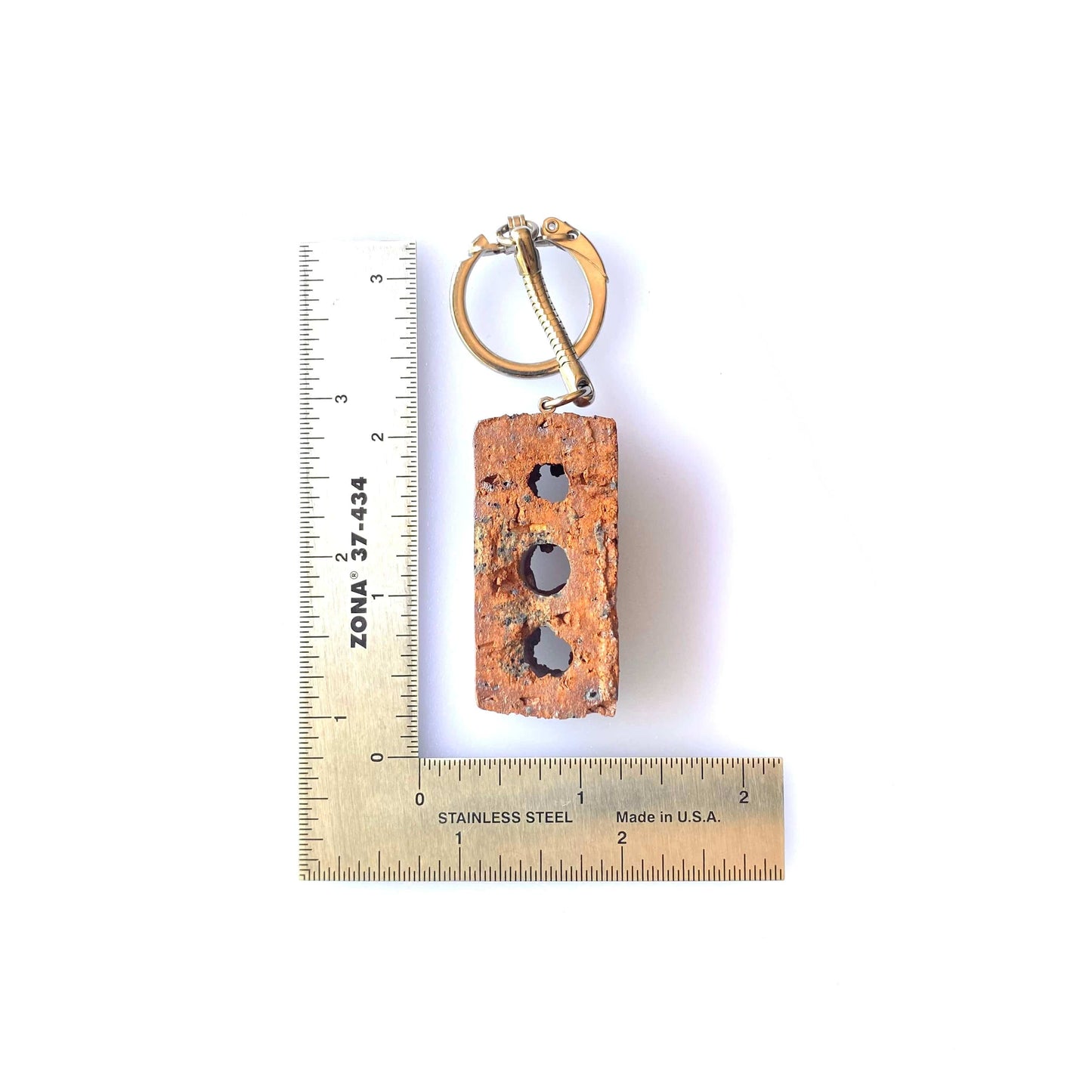 Vintage Endicott Clay Products Employee-Only Keychain Key Ring