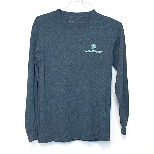 Smith & Wesson Women's "Respect" Graphic Long Sleeve T-Shirt - Size S - Gray