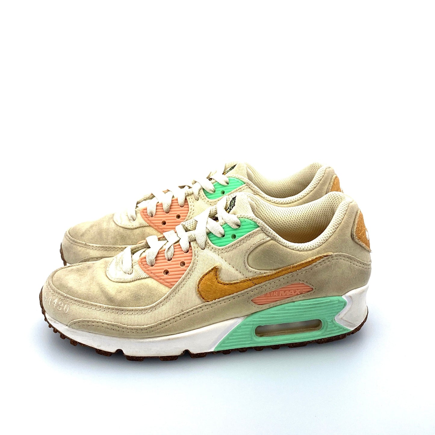Nike | AIR MAX 90 'HAPPY PINEAPPLE’ Training Athletic Shoes Sneakers | Color: Silver/Yellow | Size: 6.5 | Pre-Owned