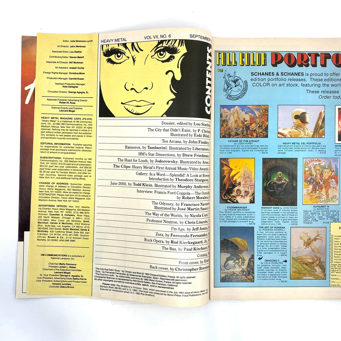 HEAVY METAL Adult Illustrated Fantasy Erotic Magazine | Vintage | GUC | September 1983