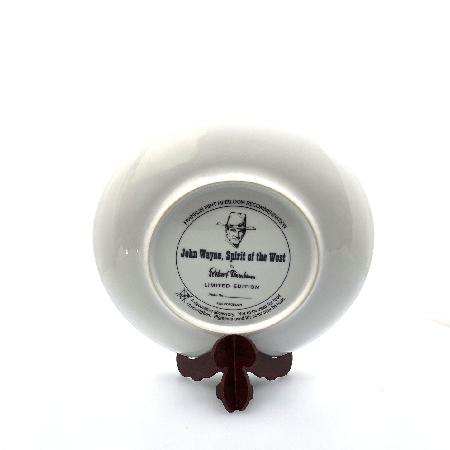 John Wayne | Spirit Of The West | Franklin Mint Collectors Plates Series | 8 in. | EUC