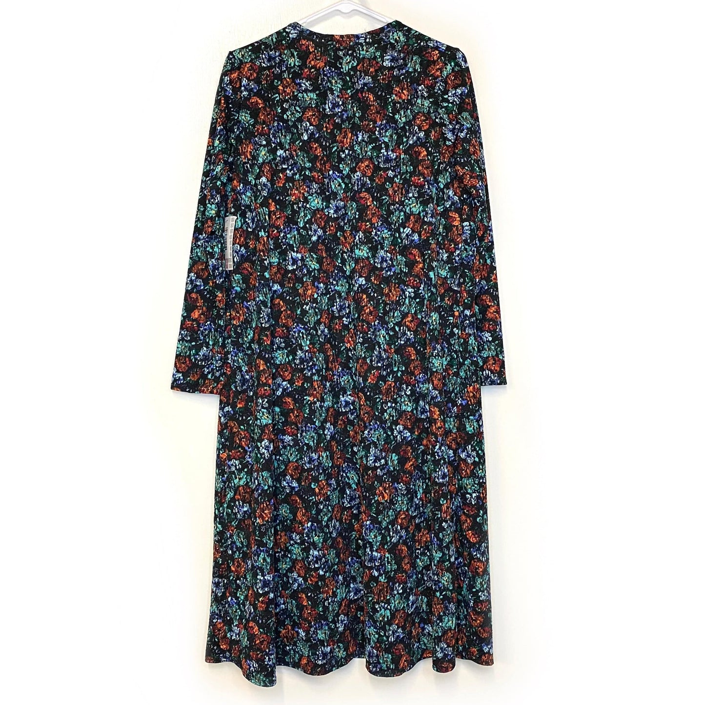 LuLaRoe Womens S Black/Multicolor Sarah Floral Cardigan L/s NWT
