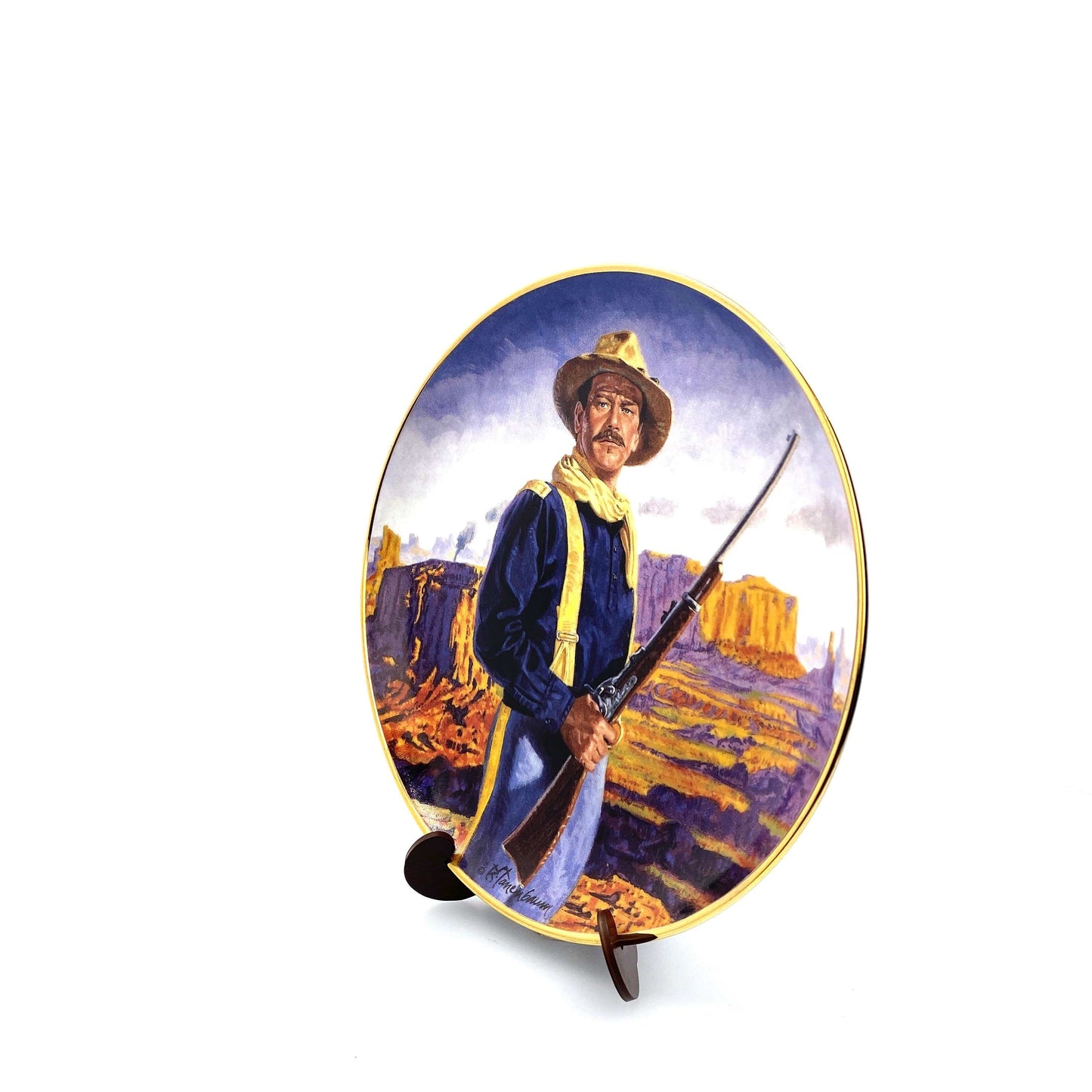John Wayne | Hero Of The West | Franklin Mint Collectors Plates Series | 8 in. | EUC