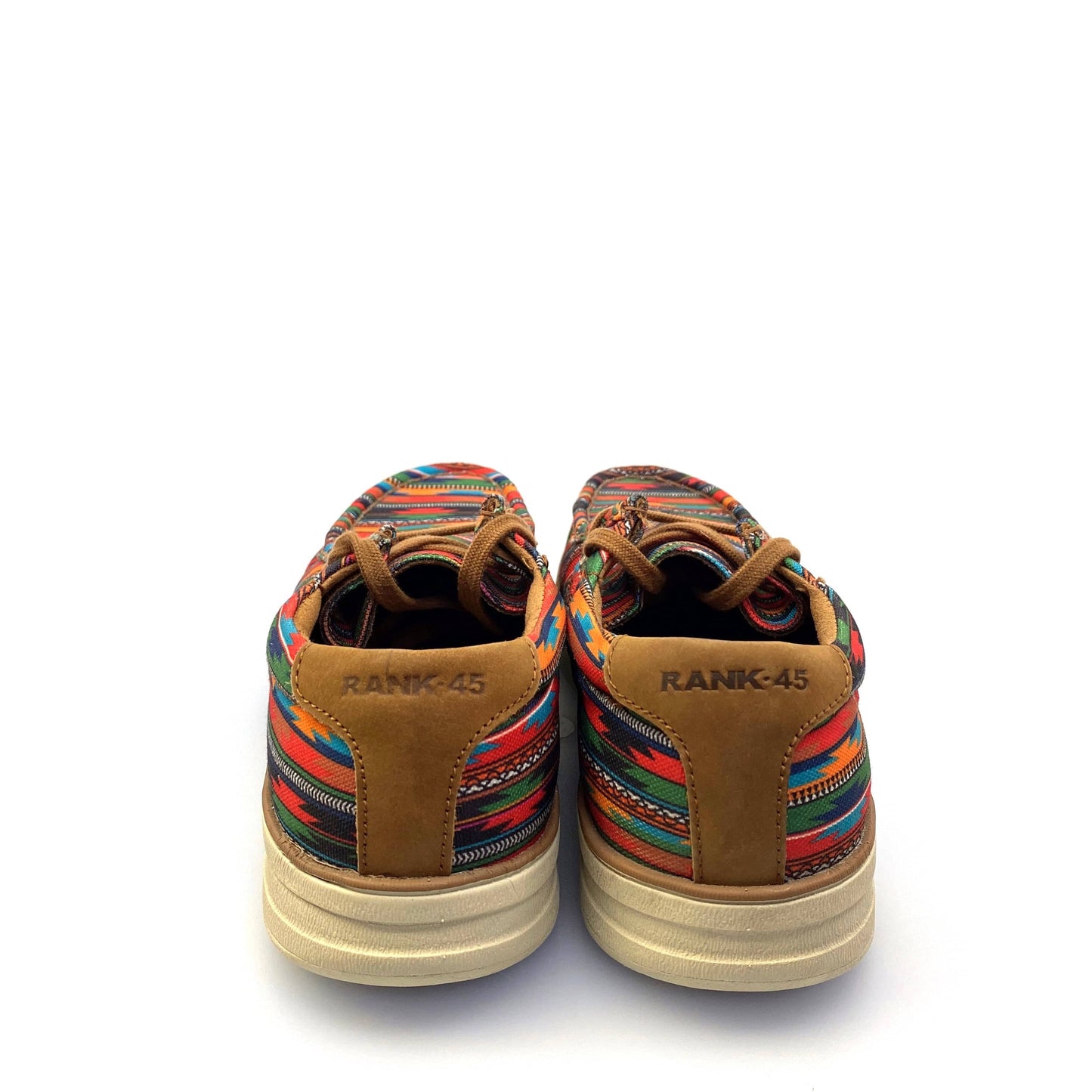 Rank•45 Mens 10D Griffin 3 Multicolor Southwestern Moc Toe Canvas Shoes Pre-Owned