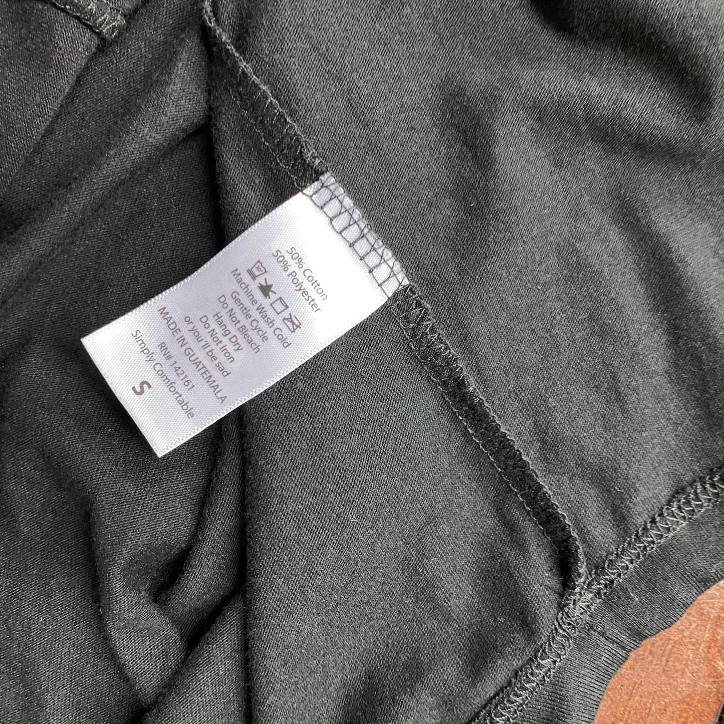 LuLaRoe Unisex Size S Solid Black Patrick T-Shirt S/s Soft Jersey NWT