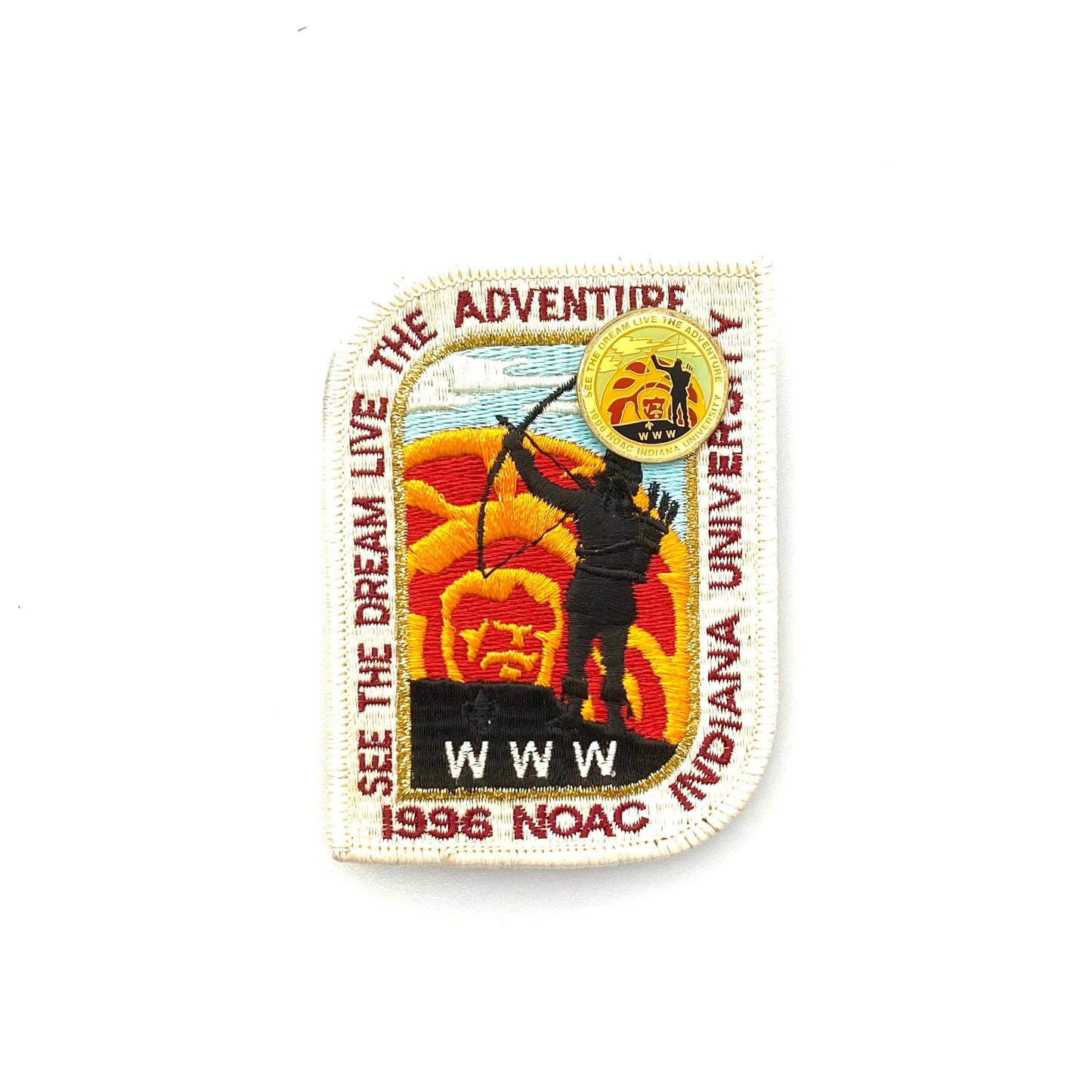 Vintage “Order of the Arrow 1996 NOAC” Boy Scouts of America Badge Patch & Pin NEW