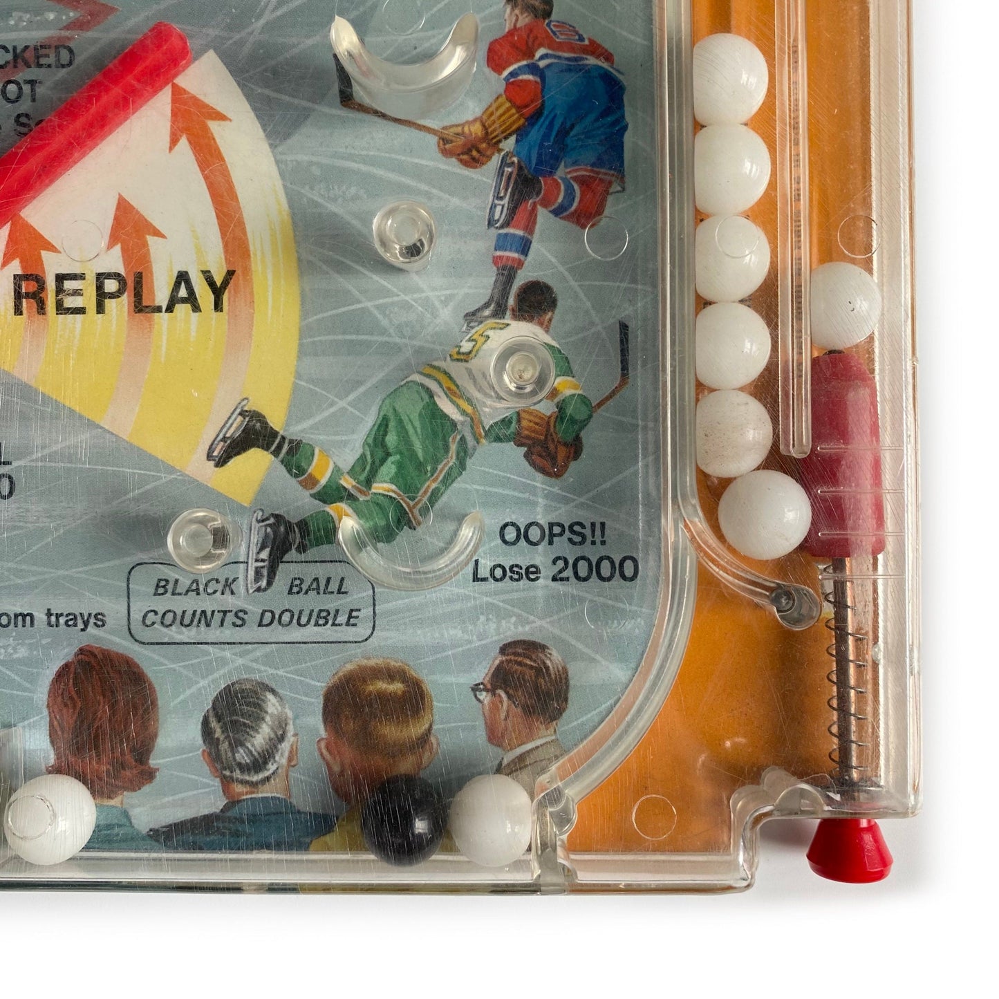 Vintage Marx Toys Tabletop Pinball Championship Hockey Game, 1960’s