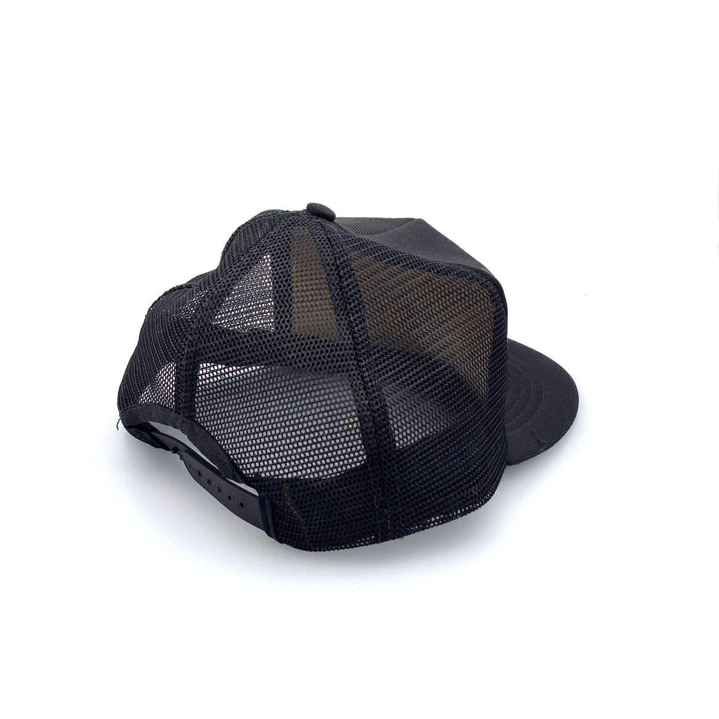 Vintage Brinkman’s Chevrolet Pontiac Black Foam Mesh Trucker Hat SnapBack OS Oldsmobile Buick