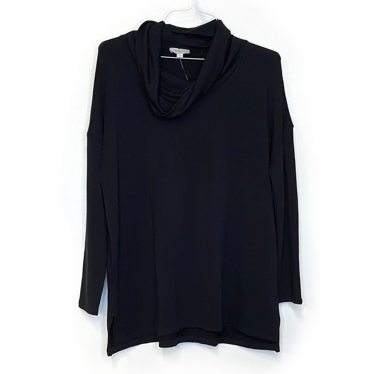 Loft Outlet Women's Black Turtleneck Sweater - Size L - Long Sleeve