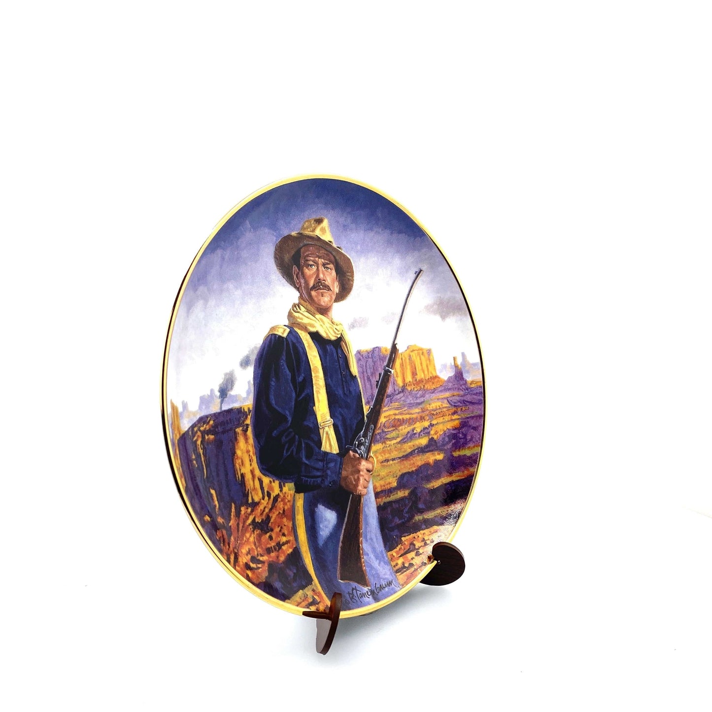 John Wayne | Hero Of The West | Franklin Mint Collectors Plates Series | 8 in. | EUC