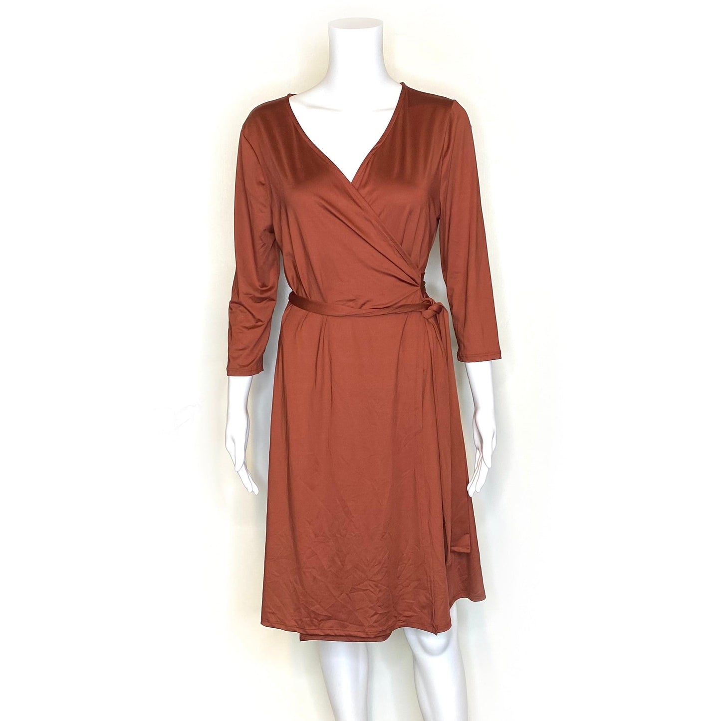 LuLaRoe Womens S Copper Michelle Solid Wrap 3/4 Sleeves NWT