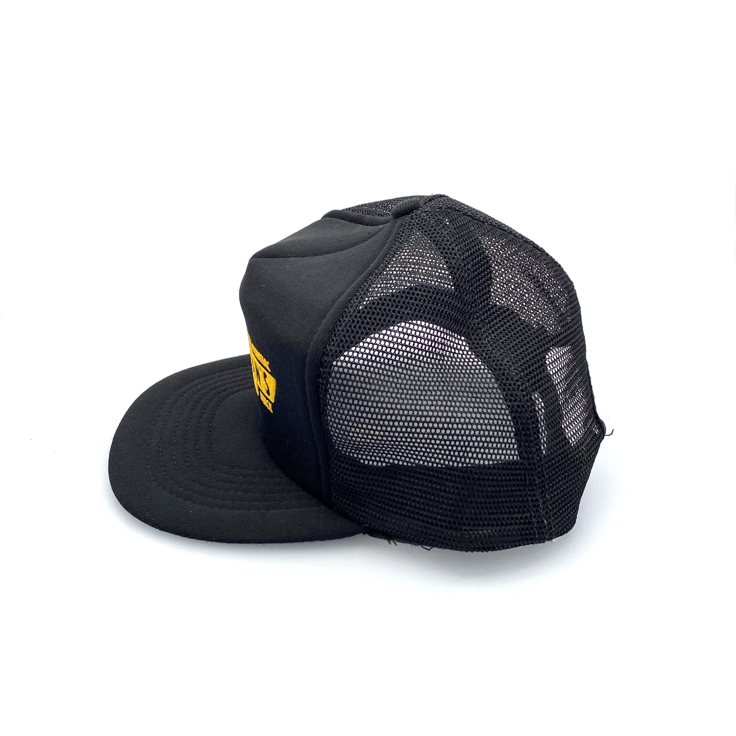 Vintage Brinkman’s Chevrolet Pontiac Black Foam Mesh Trucker Hat SnapBack OS Oldsmobile Buick