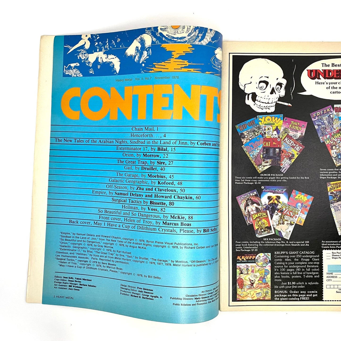HEAVY METAL Adult Illustrated Fantasy Erotic Magazine | Vintage | GUC | November 1978
