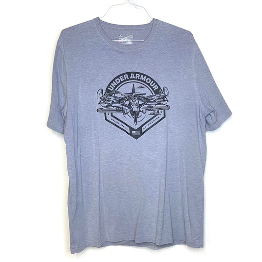 Under Armour Mens Size XL Gray Loose T-Shirt Bombers S/s Pre-Owned