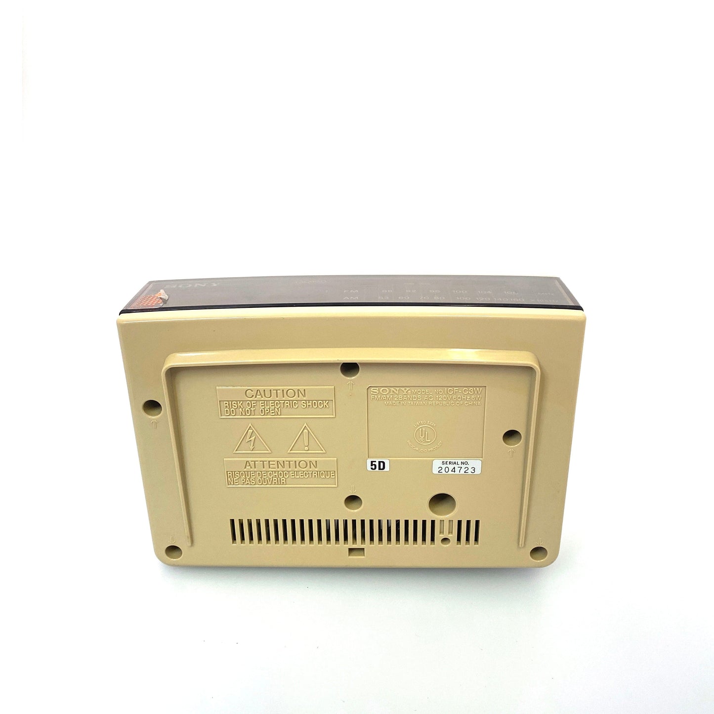 Vintage Sony Dream Machine ICF-C3W Wood Digital Alarm Clock AM FM Radio