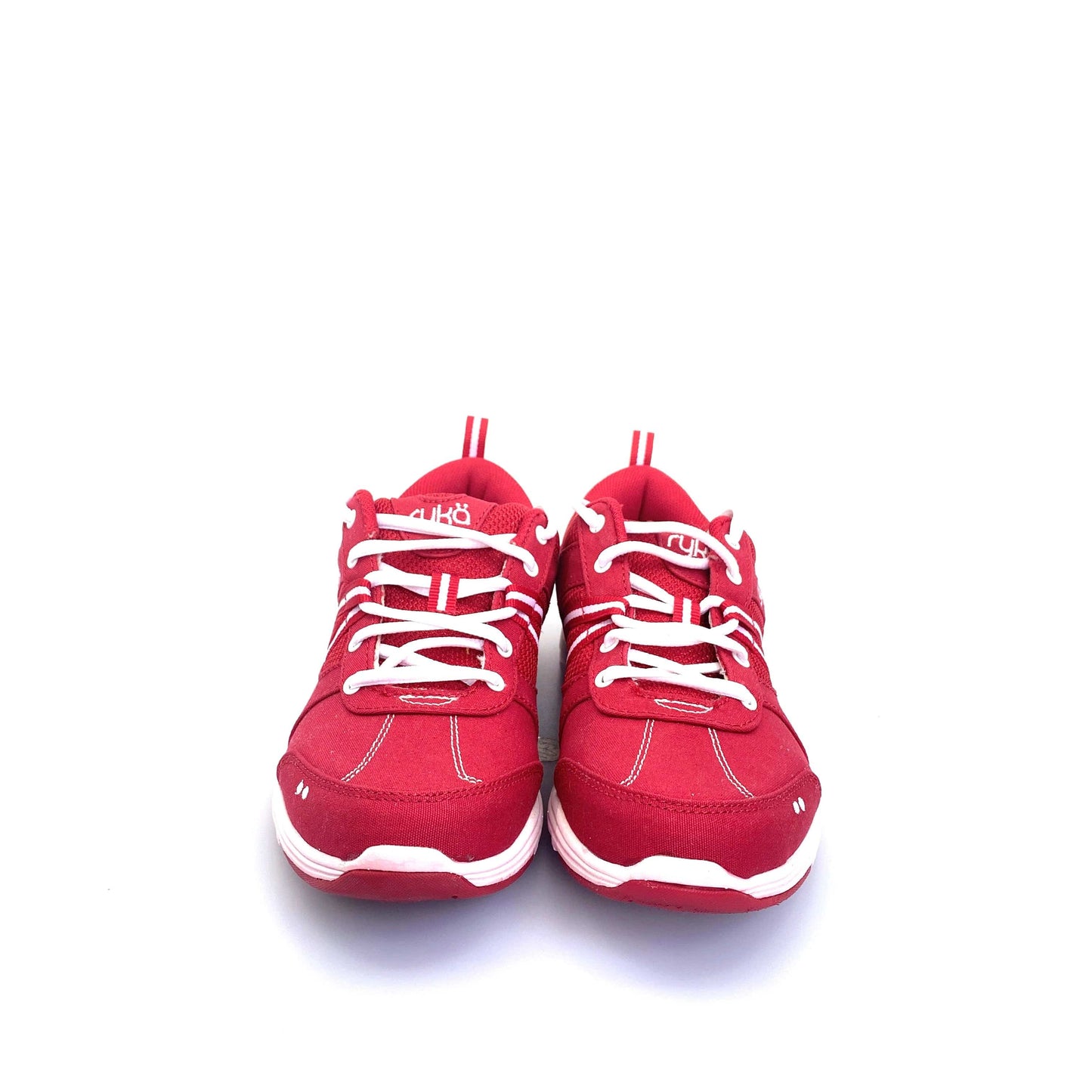 Rykä Crimson Red Tempo Walking Shoe, Size 6.5M Red/White Lace Up Shoes NEW