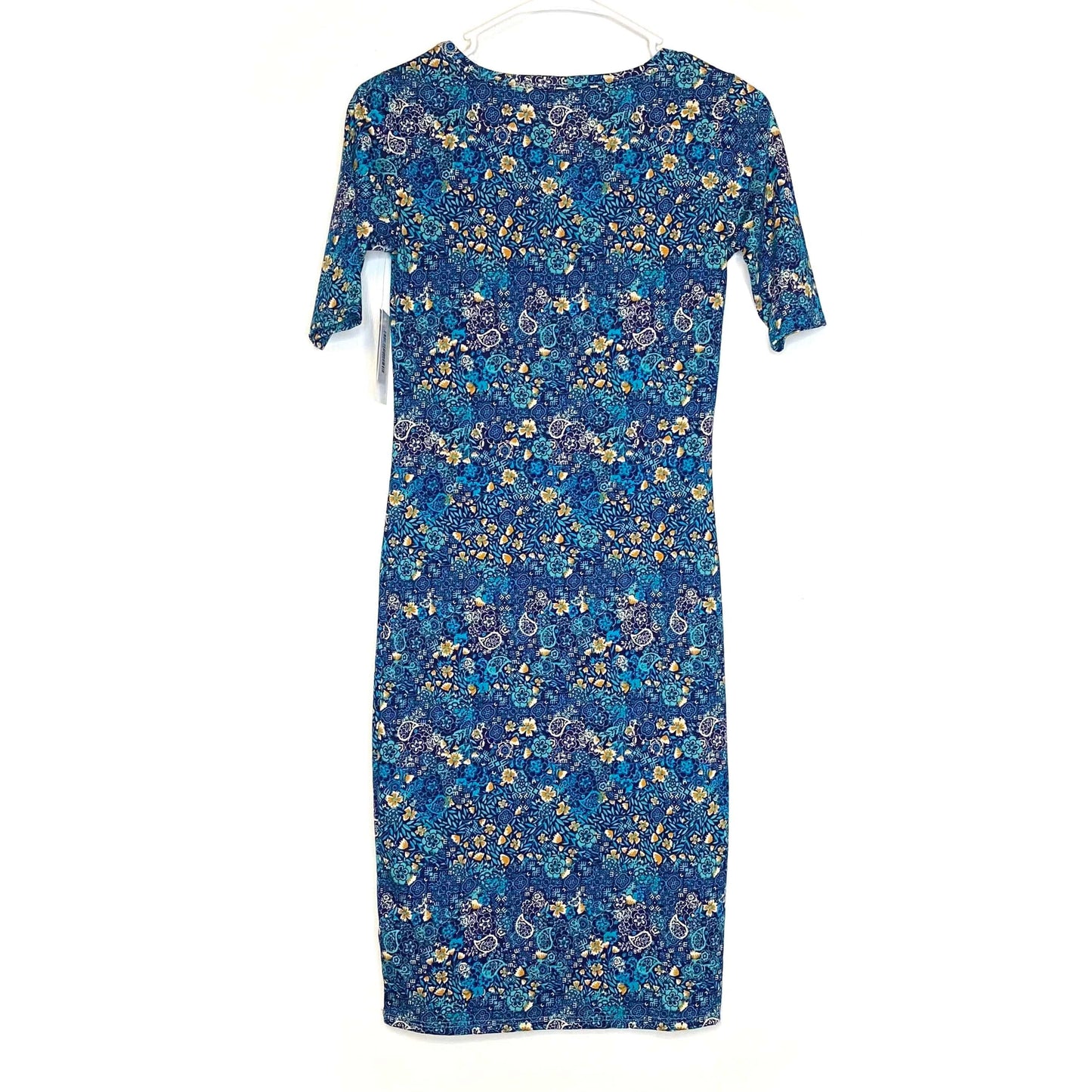 LuLaRoe Julia Bodycon Dress | XXS (00-0) | Multicolor | Floral/Paisley | NWT
