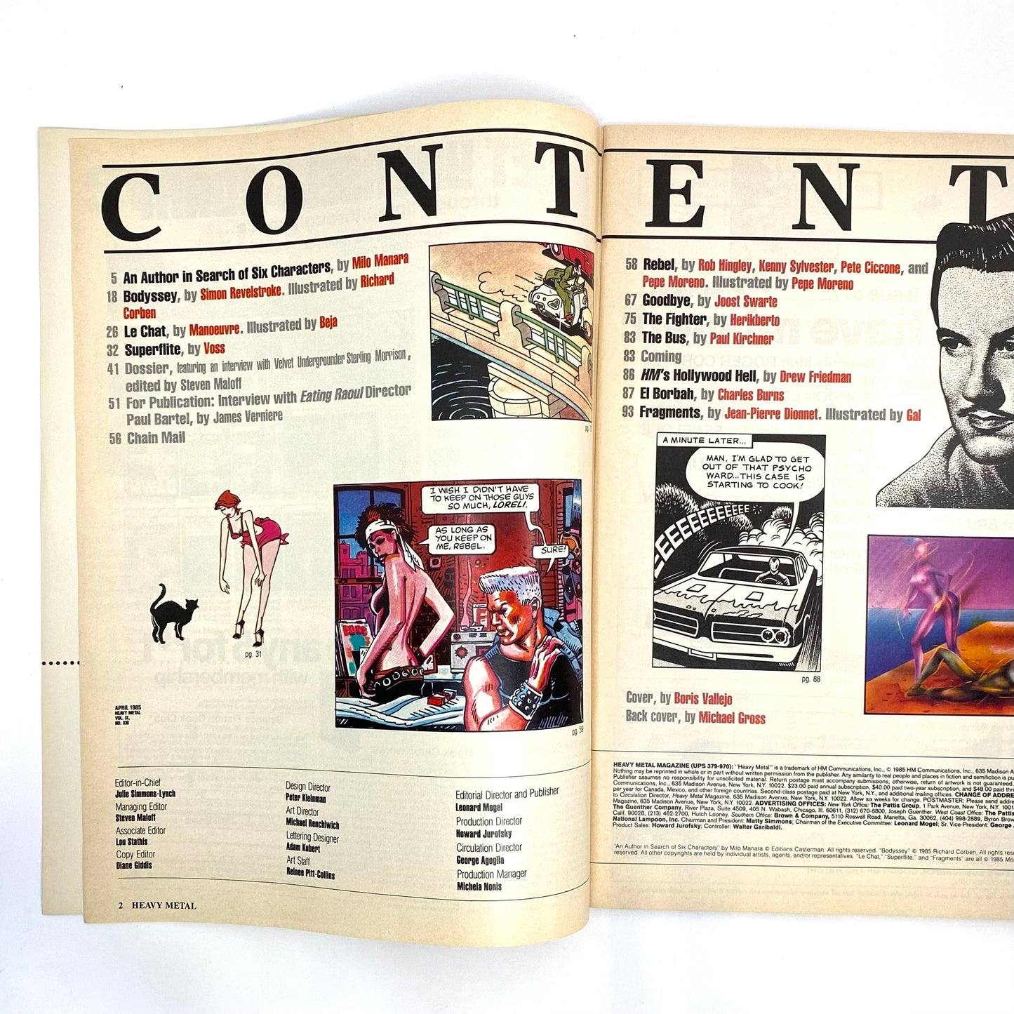 HEAVY METAL Adult Illustrated Fantasy Erotic Magazine | Vintage | GUC | April 1985