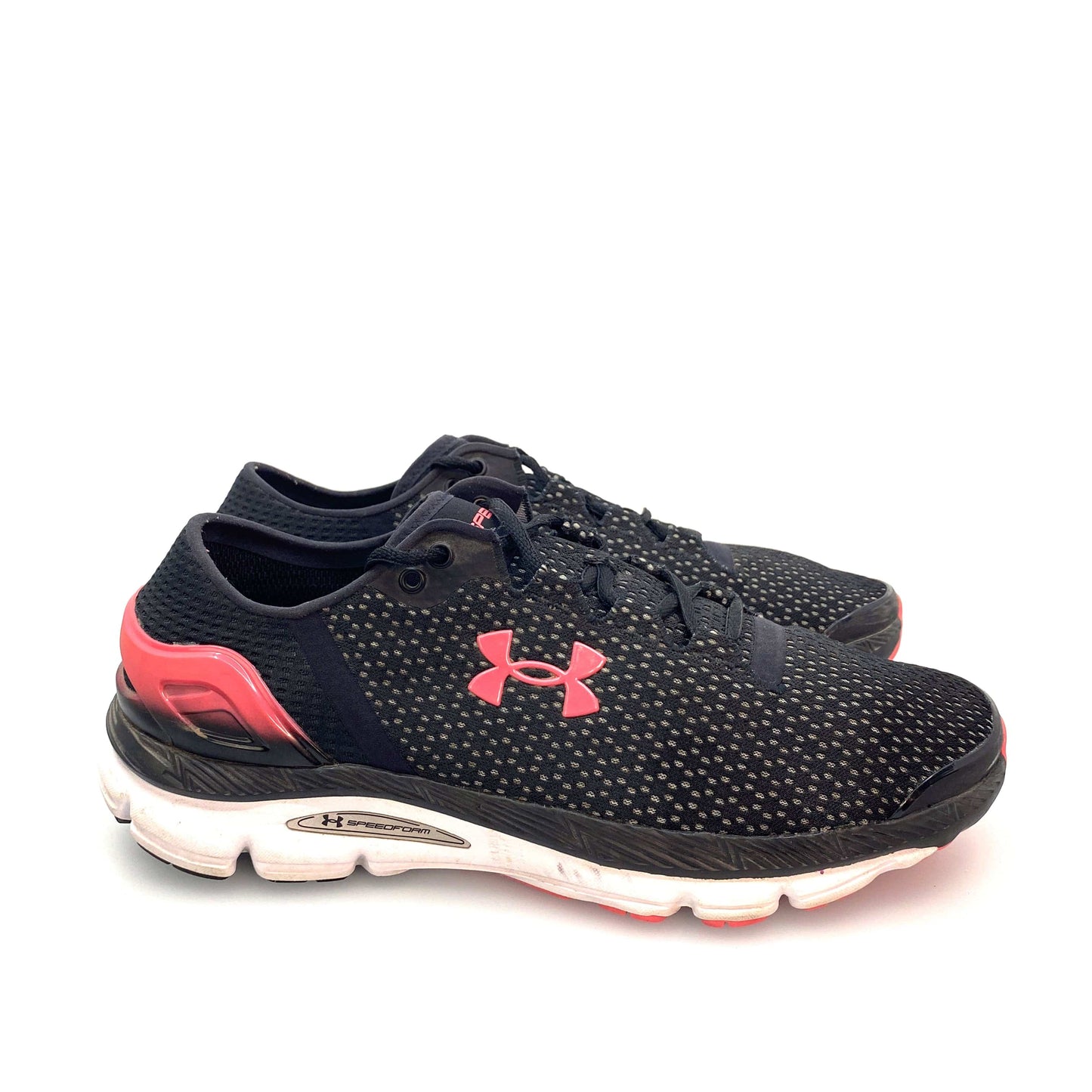 Under Armour | Womens Speedform Intake 2 Running Shoes | Color: Black/Pink | Size: 12 | Pre-Owned