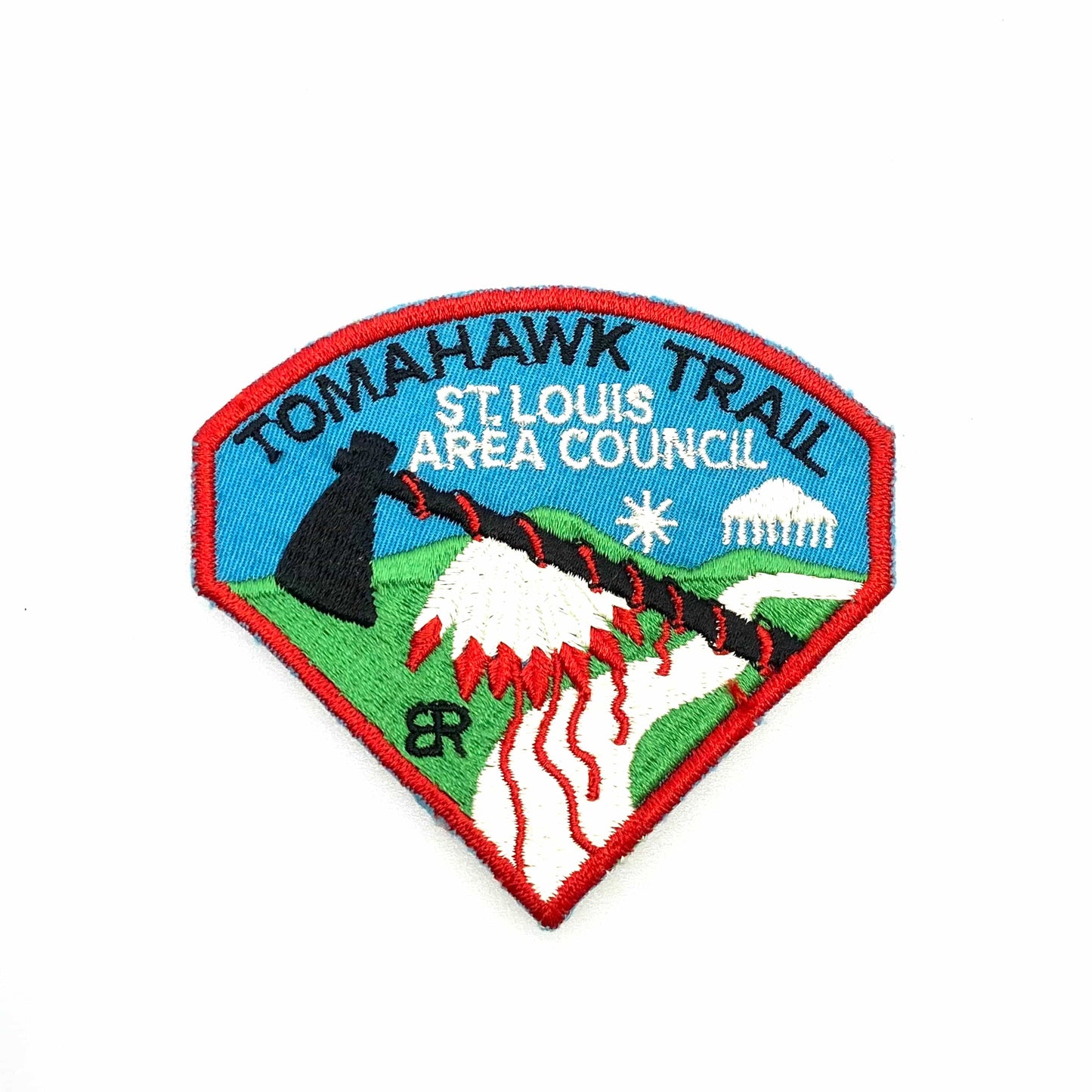 Vintage Boys Scouts of America “Tomahawk Trail St Louis Area Council” Badge Patch Diamond NEW