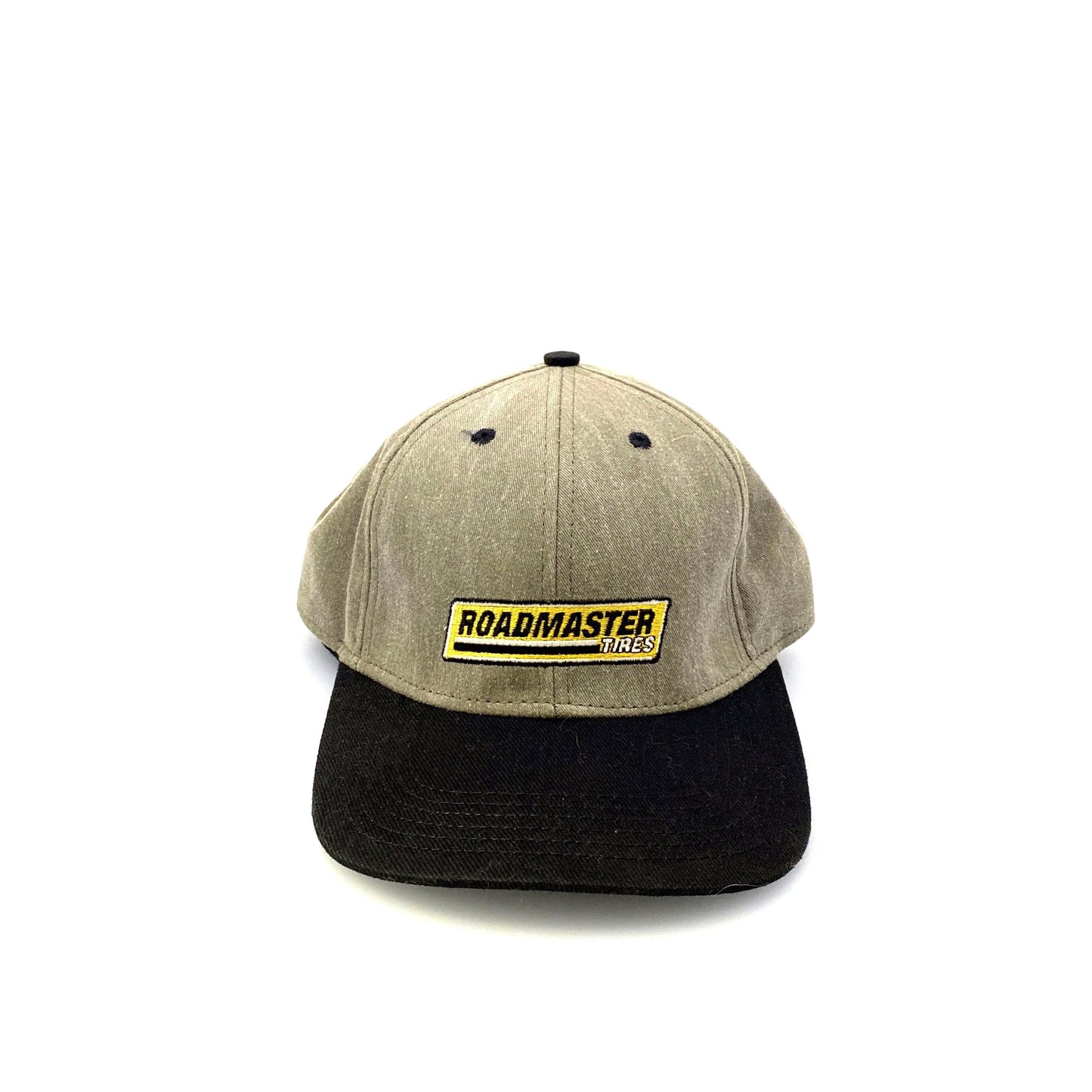 Roadmaster Tires Mens Beige/Black Baseball Hat Cap Adjustable Clasp NEW
